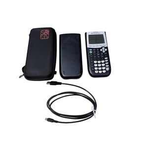 Texas Instruments TI-84 Plus Graphing Calculator with Case and USB Cable